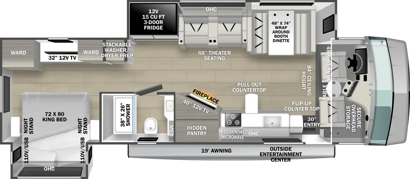 Fr3 Plus 33Z Floorplan